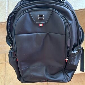 Invicta Black Backpack Sleek Durable Design